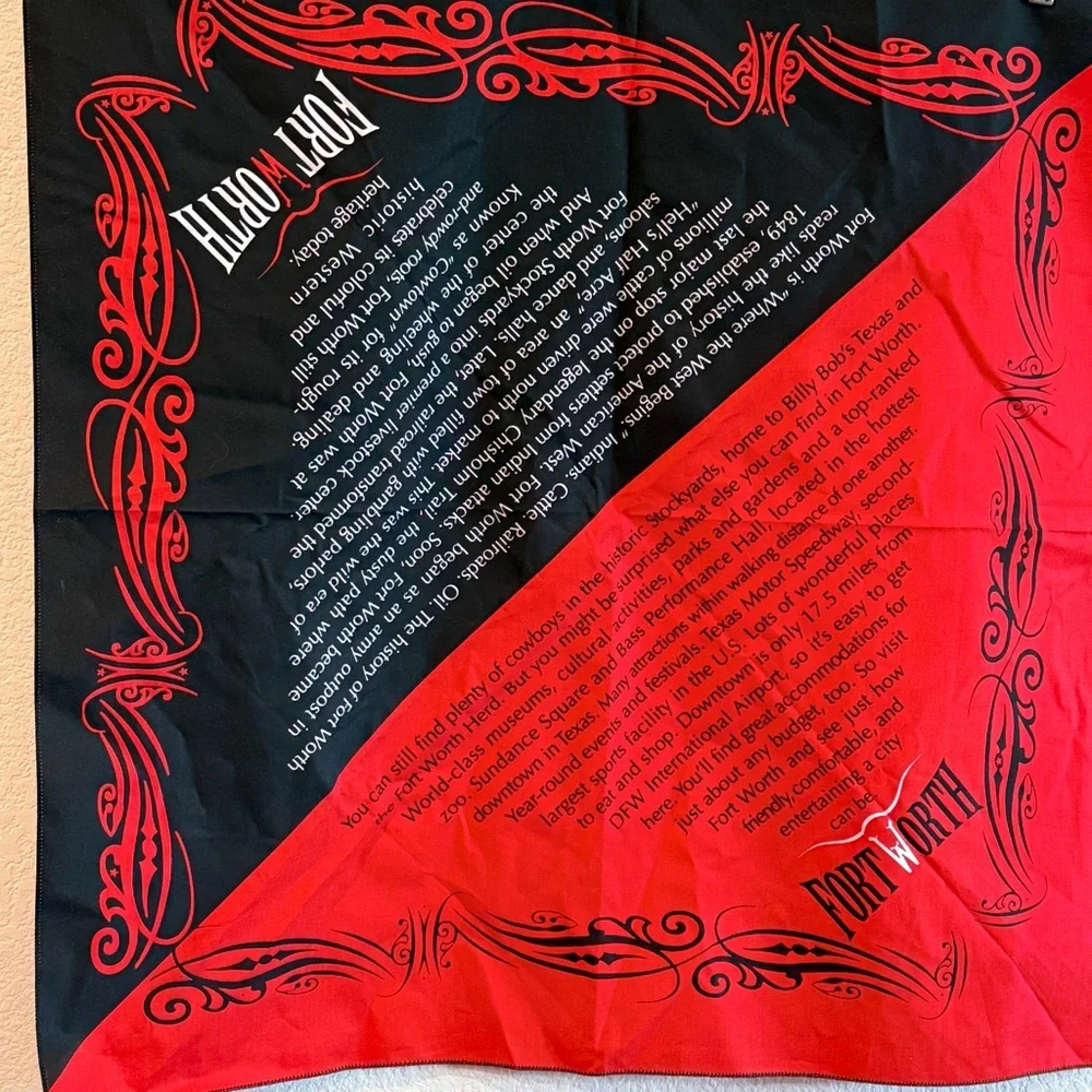 🆕 Luxurious Western Heritage Bandana – Fort Worth Collector’s Edition